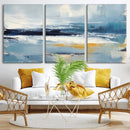 Abstract Ocean Canvas Wall Art - Coastal Blue and Gold by MyGreatCanvas | Canvas Wall Art Prints | Photo Prints & Wall Decor