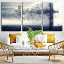 Jesus and the Fading Cross Wall Art Print – Symbol of Faith, by MyGreatCanvas | Canvas Wall Art Prints | Photo Prints & Wall Decor