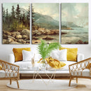 Abstract Acadia National Park Wall Art Canvas Print -