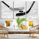 Winter Ice Hockey Sport Canvas Wall Art Print - Hockey Wall by MyGreatCanvas | Canvas Wall Art Prints | Photo Prints & Wall Decor