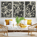 Modern Botanical Wall Art - Floral Black and White Canvas by MyGreatCanvas | Canvas Wall Art Prints | Photo Prints & Wall Decor
