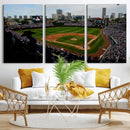 Chicago Cubs Baseball Team Print - Wrigley Field Stadium