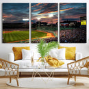 Fenway Park Wall Art Canvas Print | Large Baseball Stadium