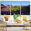 Cincinnati Reds Baseball Canvas Print - American Ball