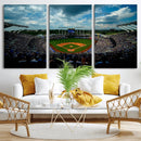 3-Panel Kauffman Stadium Wall Art Print | Large Kansas City