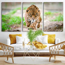 Leopard on the Prowl - Stunning Large Framed Leopard Wall