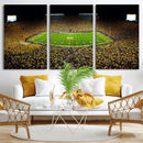 Stadium in Michigan Wall Art Canvas Print, Framed American