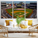 Yankee Stadium New York Wall Art Print | 3-Panel Canvas
