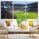 Tottenham Hotspur Stadium Canvas Print, Match Day Triple