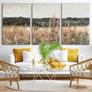 Rustic Field Landscape Wall Art Print, Giclee Canvas Wall