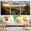 Sunrise Over the Smoky Mountains Canvas Wall Art –