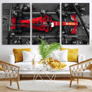 Ferrari Pit Stop Canvas Wall Art – Precision and Speed