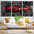 Ferrari Pit Stop Canvas Wall Art – Precision and Speed
