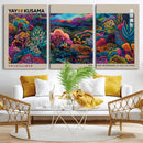 Framed Japanese 1986 Wall Art Print, Yayoi Kusama 1986 Wall