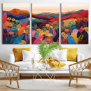 YAYOI KUSAMA Abstract Print - Landscape Canvas Wall Art