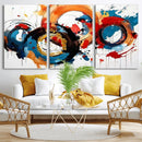 Abstract Wall Art, Rings Wall Art Canvas Print
