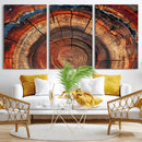 Abstract Tree Ring Art, Colorful Tree Ring Wall Decor, by MyGreatCanvas | Canvas Wall Art Prints | Photo Prints & Wall Decor