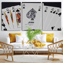 Poker Wall Art - Playing Cards Canvas Wall Art Print - Ace by MyGreatCanvas | Canvas Wall Art Prints | Photo Prints & Wall Decor