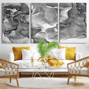 Black White Abstract Canvas Wall Art - Fluid Ink Artwork - by MyGreatCanvas | Canvas Wall Art Prints | Photo Prints & Wall Decor