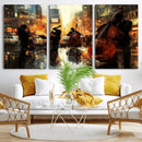 Jazz Wall Art Canvas Print – Colorful Musical Instrument