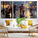Afro Abstract Jazz Music Wall Art Canvas Print – Colorful