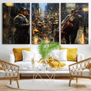 Jazz Canvas Wall Art Print – Abstract African American Music by MyGreatCanvas | Canvas Wall Art Prints | Photo Prints & Wall Decor