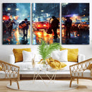 African American Jazz Canvas Wall Art Print – Abstract Music