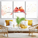 Cardinal Bird Canvas Wall Art - Male and Female Cardinal by MyGreatCanvas | Canvas Wall Art Prints | Photo Prints & Wall Decor