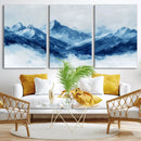 Blue Mountains Wall Art – Framed Snowy Range Canvas Artwork, by MyGreatCanvas | Canvas Wall Art Prints | Photo Prints & Wall Decor