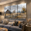 Rustic Autumn Farmhouse Wall Art Canvas Print – Serene
