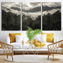 Moody Forest Wall Art – Framed Mountain Fog Canvas Artwork, by MyGreatCanvas | Canvas Wall Art Prints | Photo Prints & Wall Decor