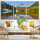 Maroon Bells Wall Art – Framed Snowy Mountain Canvas by MyGreatCanvas | Canvas Wall Art Prints | Photo Prints & Wall Decor