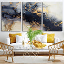 Black Marble Wall Art Canvas Print – Framed Abstract Gold by MyGreatCanvas | Canvas Wall Art Prints | Photo Prints & Wall Decor