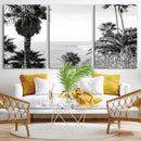 Palm Trees Wall Art Canvas Print – Framed Coastal Ocean