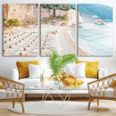 Beach Wall Art Canvas Print – Framed Coastal Seascape Summer