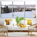 Snowy Mountain Wall Art Canvas Print – Framed Ski Slope by MyGreatCanvas | Canvas Wall Art Prints | Photo Prints & Wall Decor