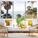 Coastal Palm Trees Wall Art Canvas Print – Framed Ocean