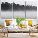 Surfer Fog Wall Art Canvas Print – Framed Foggy Beach Scene by MyGreatCanvas | Canvas Wall Art Prints | Photo Prints & Wall Decor