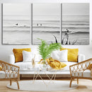 Surfer Silhouette Wall Art Canvas Print – Framed Calm Ocean by MyGreatCanvas | Canvas Wall Art Prints | Photo Prints & Wall Decor