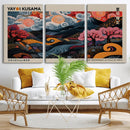 Modern Japanese Wall Art Canvas Print – Framed Contemporary