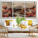 Modern Japanese Wall Art Canvas Print – Framed Abstract