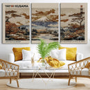 Yayoi Kusama Wall Art Canvas Print – Framed Modern Japanese