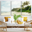 Relaxing Beach Wall Art Canvas Print – Framed Ocean View