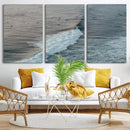 Ocean Waves Wall Art Canvas Print – Framed Coastal Serenity