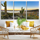 Saguaro Cactus Wall Art Canvas Print – Framed Desert Sunset by MyGreatCanvas | Canvas Wall Art Prints | Photo Prints & Wall Decor