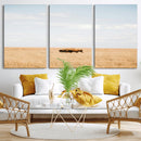 Bison Grassland Wall Art – Framed Minimal Nature Canvas by MyGreatCanvas | Canvas Wall Art Prints | Photo Prints & Wall Decor