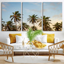 Palms Wall Art Canvas Print – Framed Tropical Coastal Nature