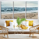 Ocean Wall Art Canvas Print – Moody Coastal Seascape Scene