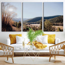 Rustic Landscape Wall Art Canvas Print – Serene Valley Scene