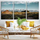 Rustic Farmhouse Wall Art Canvas Print – Teton Range Mormon